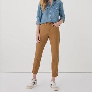 Pact Stretch Twill Denim Slim Pant Camel size S